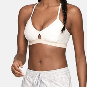 Outdoor Voices Steeplechase Bra in Oatmeal